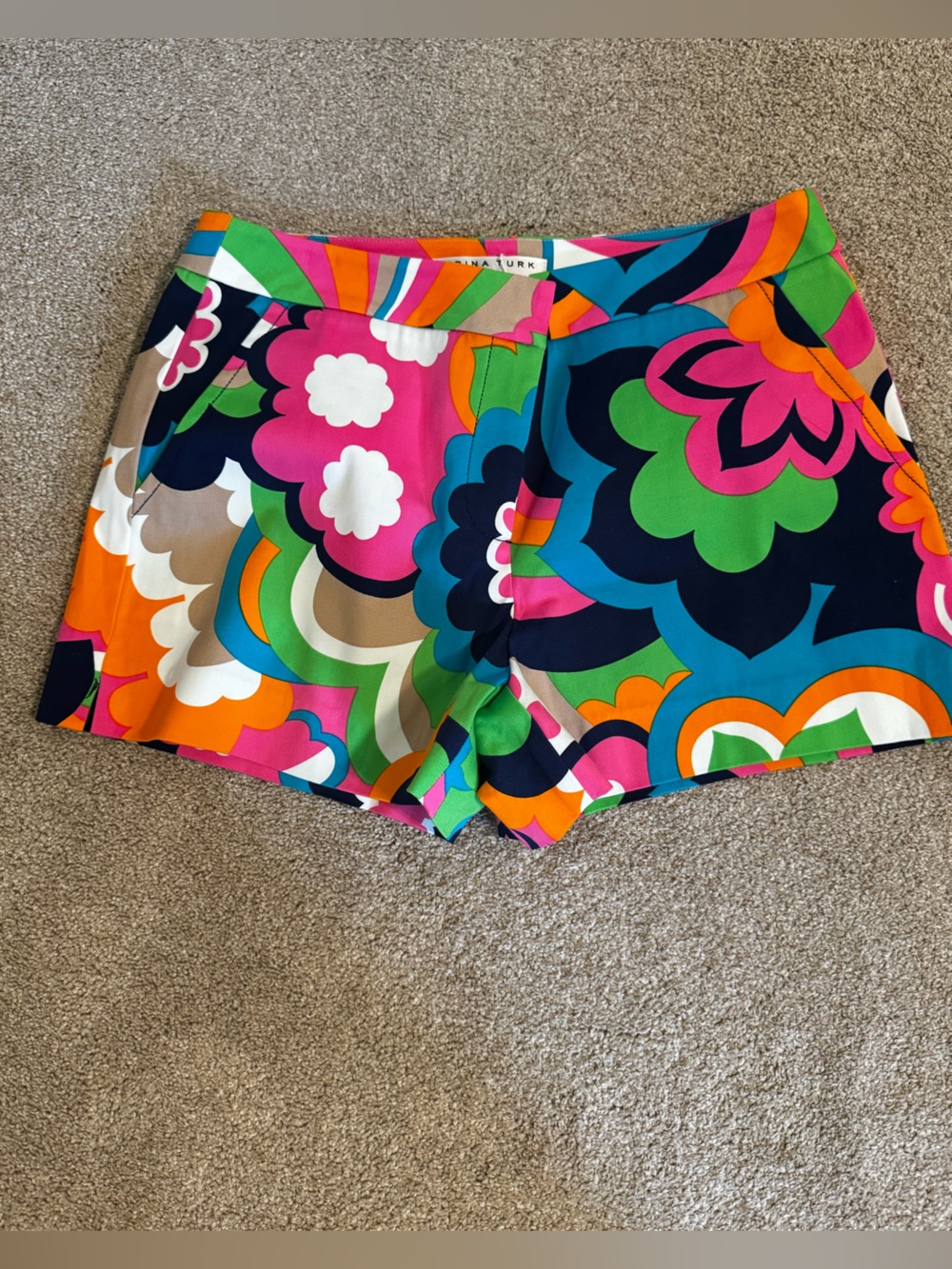 Trina Turk Multicolor Geometric Floral Shorts